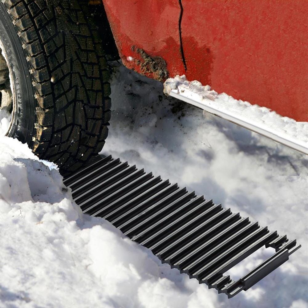 Hirundo 2-in-1 Traction Mat & Ice Scraper for Car