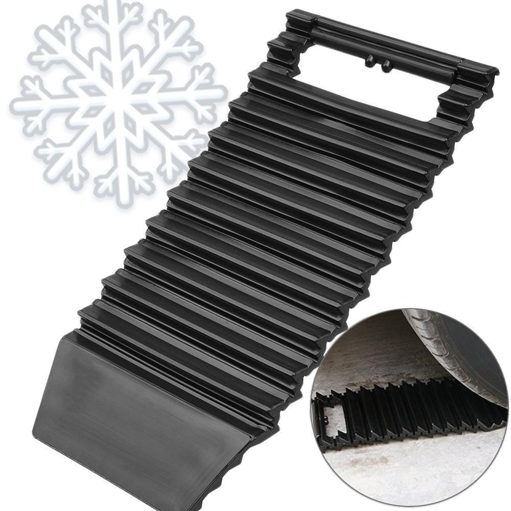 Hirundo 2-in-1 Traction Mat & Ice Scraper for Car