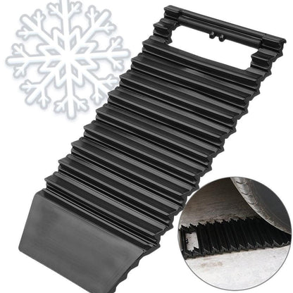 Hirundo 2-in-1 Traction Mat & Ice Scraper for Car