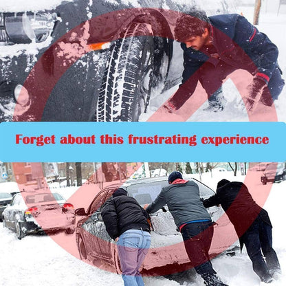 Hirundo 2-in-1 Traction Mat & Ice Scraper for Car