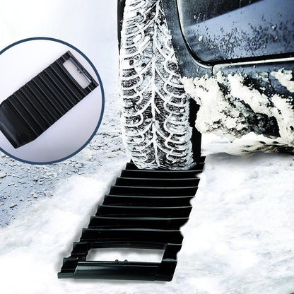 Hirundo 2-in-1 Traction Mat & Ice Scraper for Car